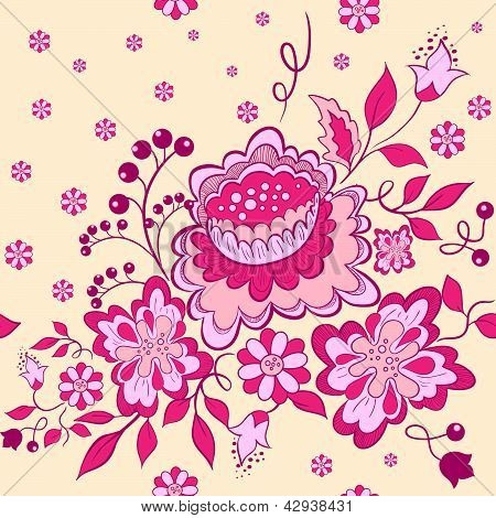 Seamless Pattern con fiori