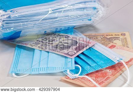Face Masks, The New Currency In India. Corona Cov19 Crisis Makes Mouth Mask To The Most Wanted Equip