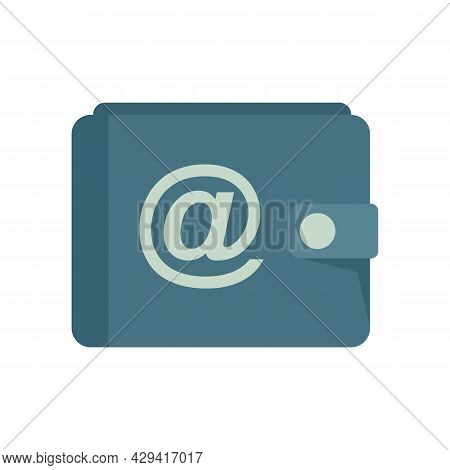 Finance Digital Wallet Icon. Flat Illustration Of Finance Digital Wallet Vector Icon Isolated On Whi