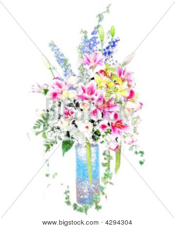 Blød blomst i Digital maleri
