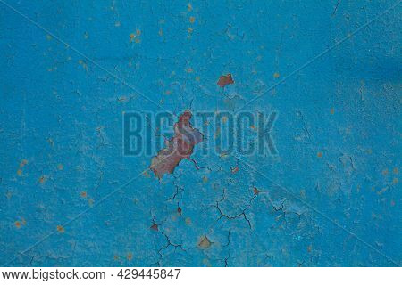Blue Cassic Grunge  Texture. Dark Navy Monochrome Vintage Background