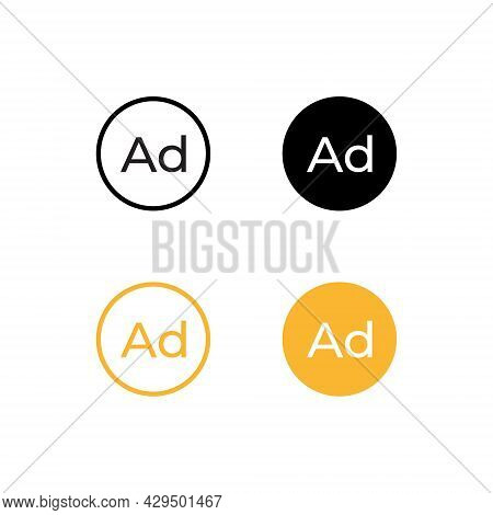 Ad, Ads, Advertising, Adsense Icon Vector - Icon