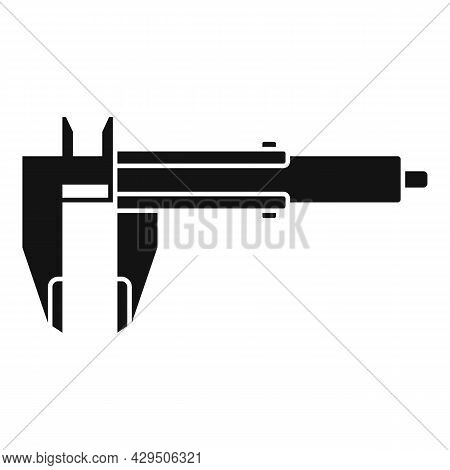 Caliper Measure Icon Simple Vector. Calliper Height. Micrometer Tool