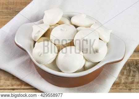 Typical Bakery Sigh, Made In Brazil. Sweet Made From Egg White And Sugar