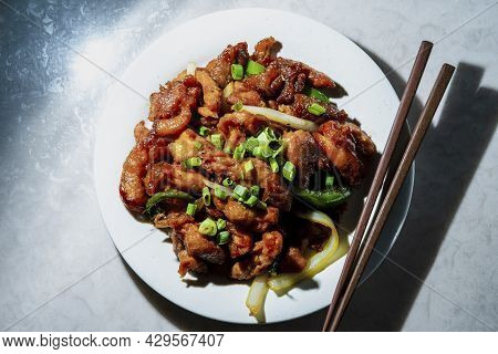 Delicious Authentic Japanese Teriyaki Chicken At Buffet Restaurant