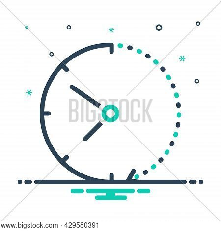 Mix Icon For Later Afterwards Hereinafter Latterly Circle Clock Hours