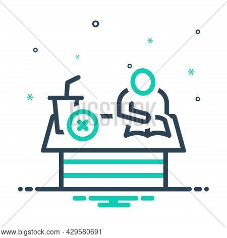 Mix Icon For Latter Last Back Later Hindmost Closing End Concluding Study Book Drink