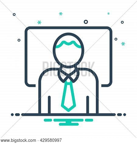 Mix Icon For Educator Teacher Instructor School-teacher Adviser Master Pedagogue Docent