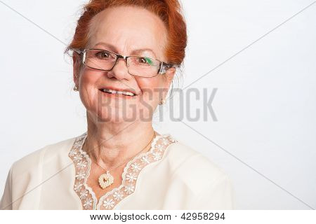 Šťastný starší žena