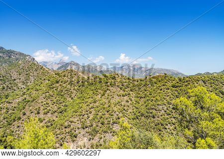 Landscape Of Mountains Tejeda, Almijara And Alhama In Natural Park, Andalusia, Spain, Europe
