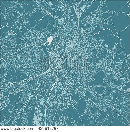 Map Of The City Of Chemnitz, Germany