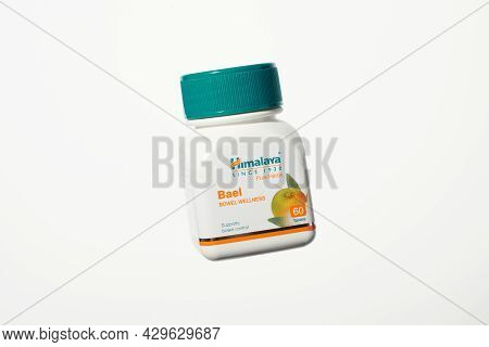 Kaliningrad, Russia - 03.07.2020 - Himalaya Bael Ayurveda Dietary Supplement For Bowel Movement By I