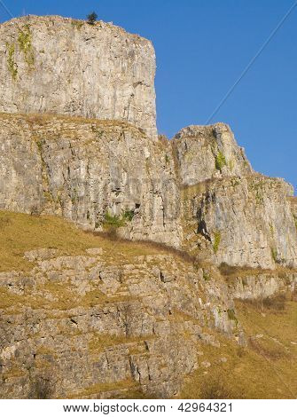 Kalkstensklipper Cheddar Gorge Somerset England