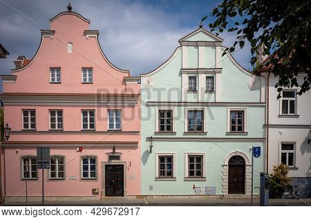 Radom, Poland - July 26, 2021: Two Old Houses Esterka And Gaska