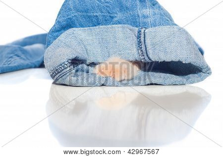 빨간 고양이의 솜 털 패드