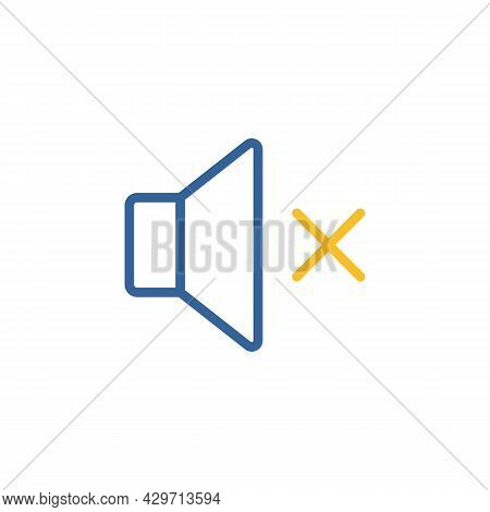 Sound On Off Vector Icon. Volume. Mute Button. Graph Symbol For Music And Sound Web Site And Apps De