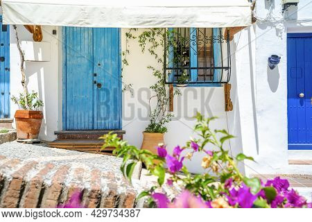 Picturesque Town Of Frigiliana Located In Mountainous Region Of Malaga, Andalusia, Spain
