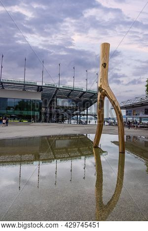 Art Sculpture At Bregenz Performing Arts Festival At Lake Constance - Bregenz, Austria - July 28, 20