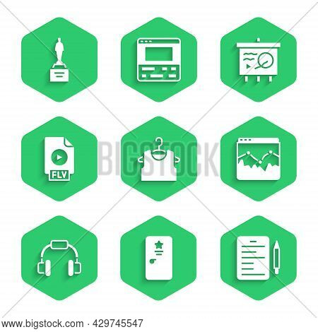 Set Sleeveless T-shirt, Backstage, Scenario, Music Wave Equalizer, Headphones, Flv File Document, Ch
