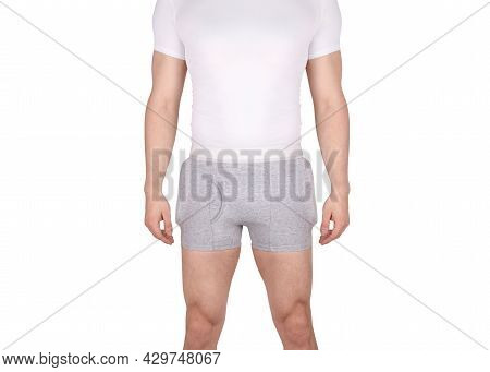 Hip Brace With Two Cushion Pads. Bandage Protector On The Hip Joint. Medical Compression Underwear F