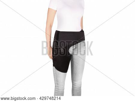 Hip Support Brace. Bandage Protector On The Hip Joint. Medical Compression Underwear. Groin Wrap.for
