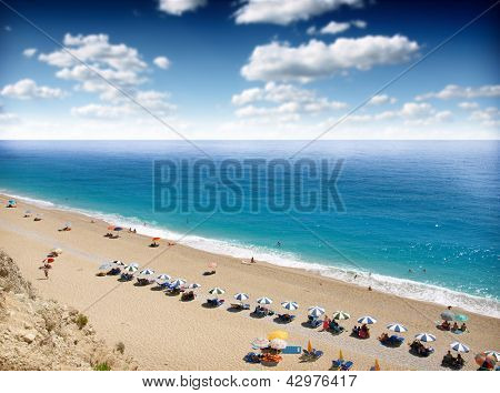 Spiaggia di Egremni a Lefkada, Mar Ionio, Grecia