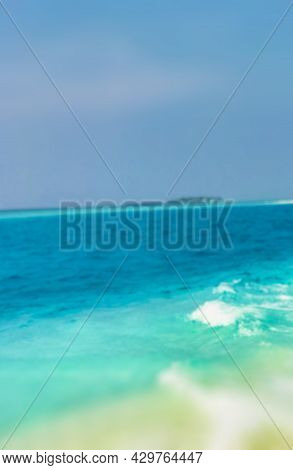 Color Gradient At Sandbank Islands Madivaru Finolhu Rasdhoo Atoll Maldives.