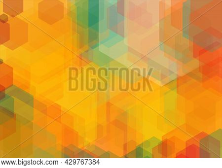 Abstract Geometric Colorful Cover, Background. Vector Design.
