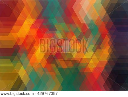 Abstract Geometric Colorful Cover, Background. Vector Design.