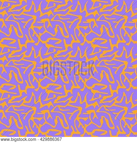 Vector Chaotic Abstract Ragged Acid Seamless Texture
