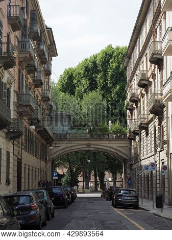 Via Cernaia Street In Turin