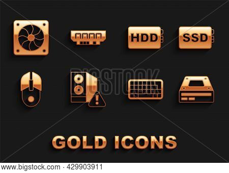 Set Case Of Computer, Ssd Card, Optical Disc Drive, Keyboard, Computer Mouse, Hard Disk Hdd, Cooler 