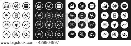 Set Website Template, Mobile With Graph, Sales Funnel Chart, Financial Growth, Project Team Base, Gr
