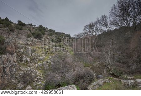 Views Of The Manzanares River Along Its Course Through The Municipality Of Colmenar Viejo, In The Pr