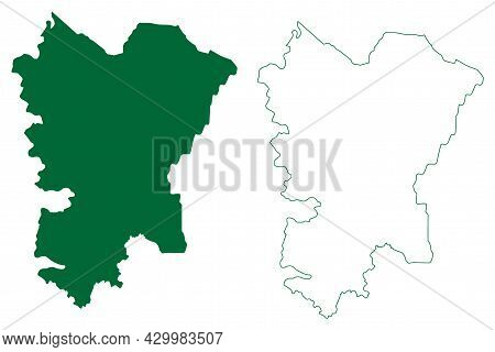 Shravasti District (uttar Pradesh State, Republic Of India) Map Vector Illustration, Scribble Sketch