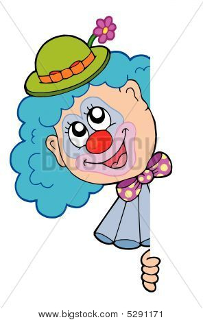 Lauernde clown