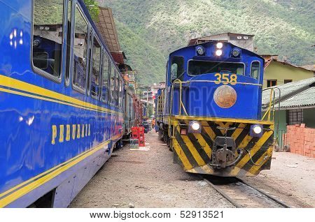 Train at the station.