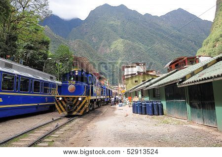 Train at the station.