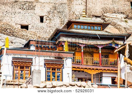 Leh Monastery Looming Over Medieval City Of Leh