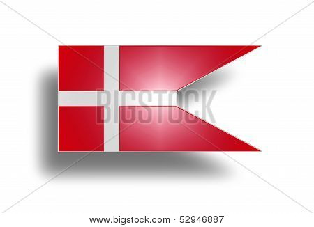 State And War Flag Of Denmark (stylized I).