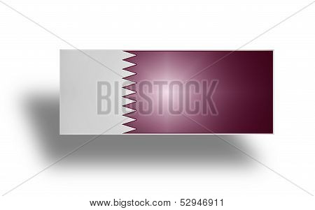 Flag Of Qatar (stylized I).