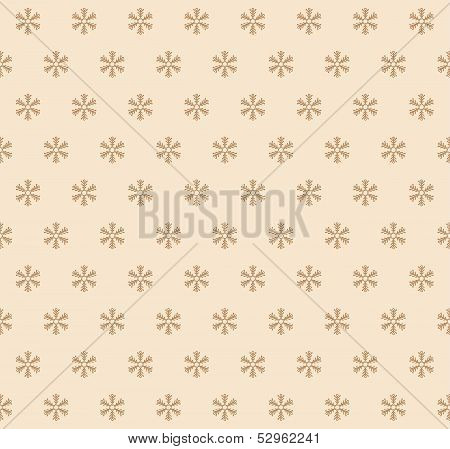 Debossed Snowflake Seamless Pattern Design