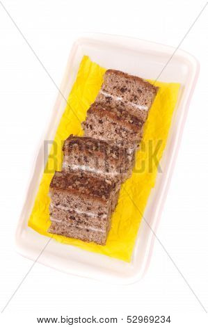Walnut Cake With Cream Filling