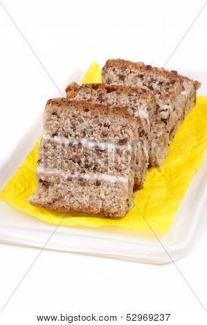 Walnut Cake With Cream Filling