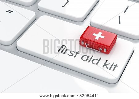 First Aid Kit On The Keyboard