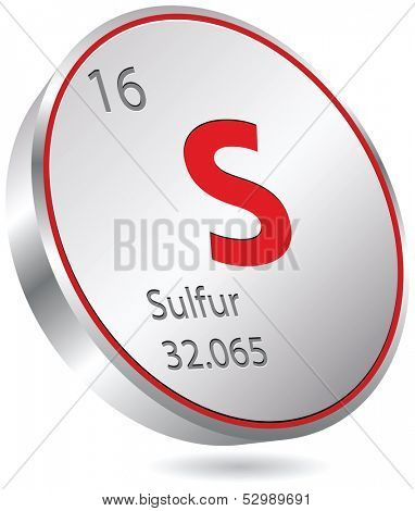 chimic element sulfur 