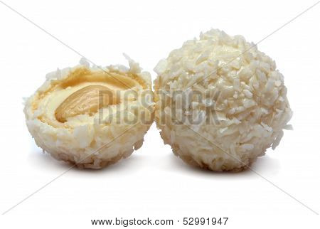 candy on white background - sweet food