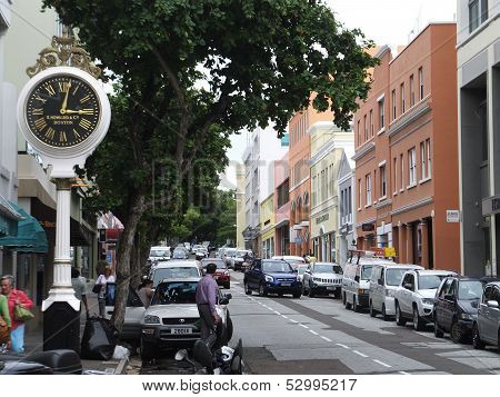 Downtown Hamilton in Bermuda