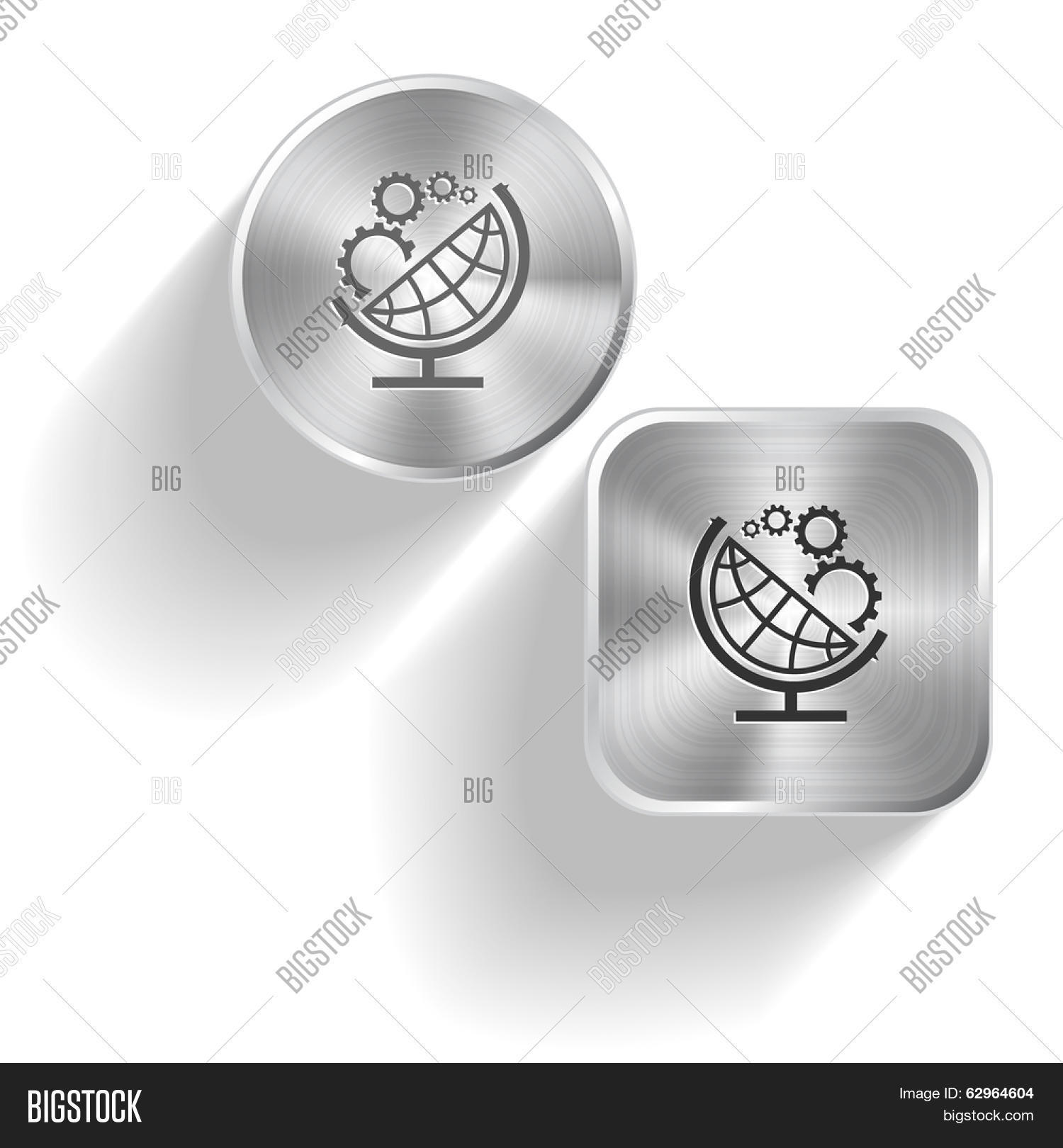 Globe Gears. Vector Vector & Photo (Free Trial) | Bigstock