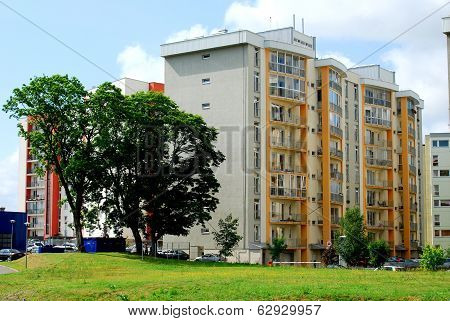 Vilnius Today. New Buildings At Pasilaiciai.